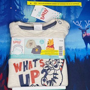 Disney Baby - Baby Boys' Long-Sleeve Tees Pooh and Tigger Bundle